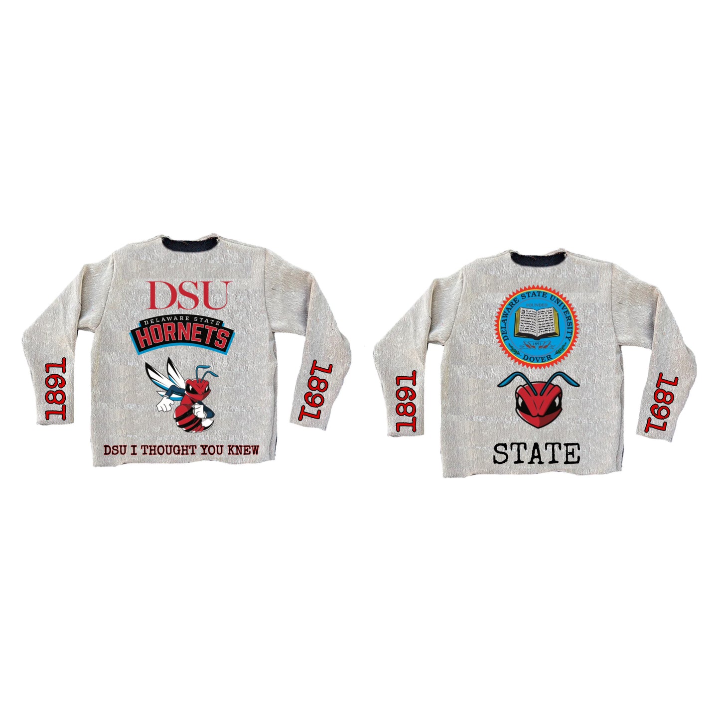 Delaware State Tapestry Sweater