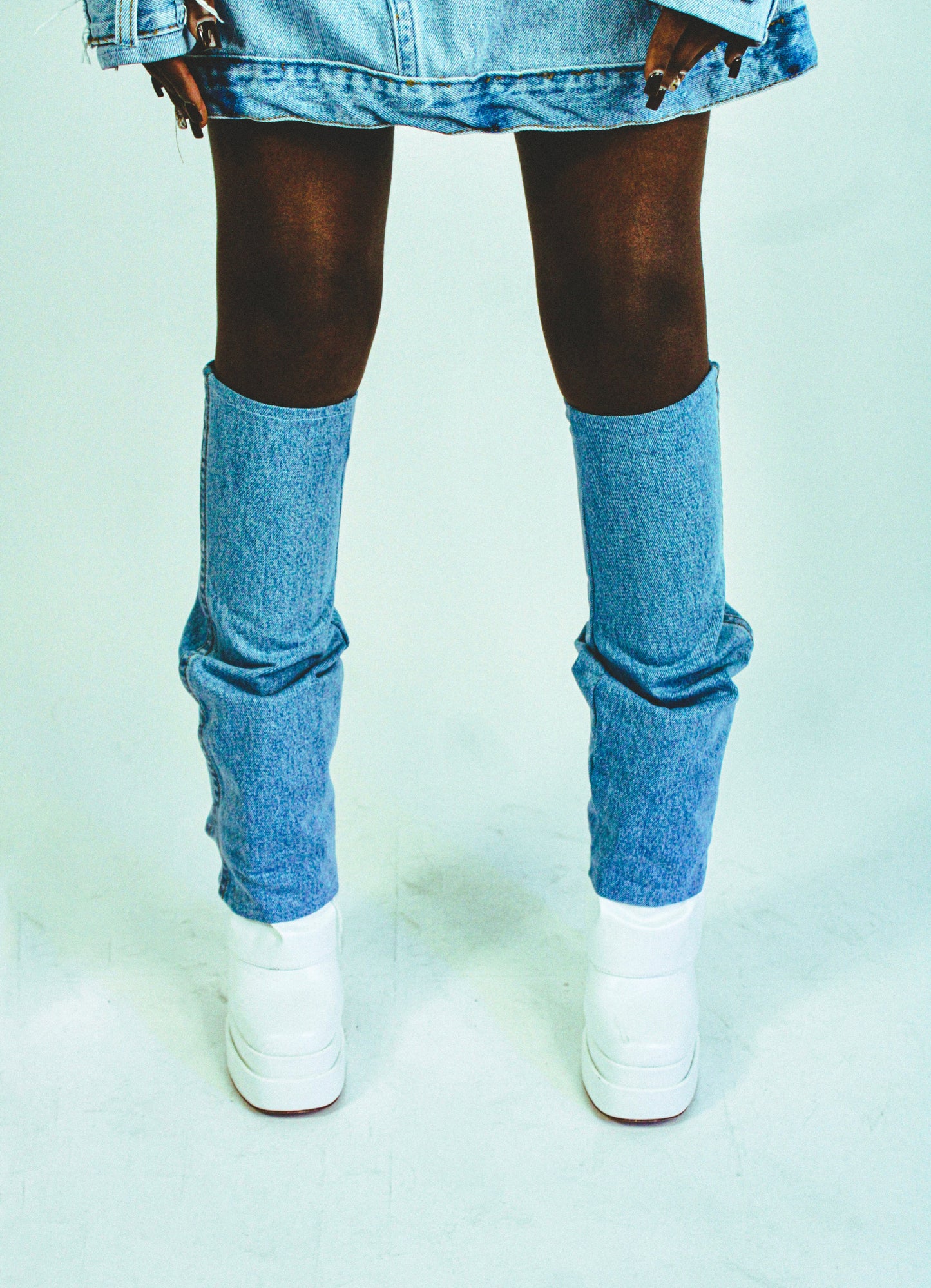 Denim Leg Warmers