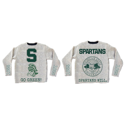 Michigan State Tapestry Sweater