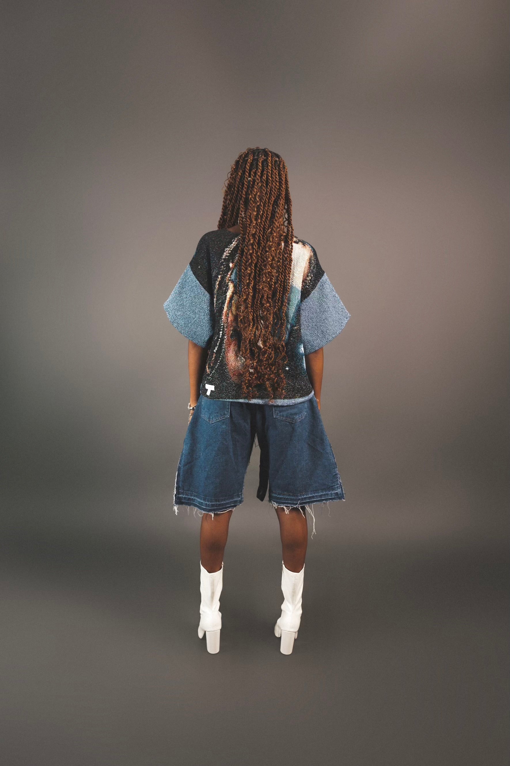 Double Knee Flared Jorts [Mid Wash] – Outlyereffect