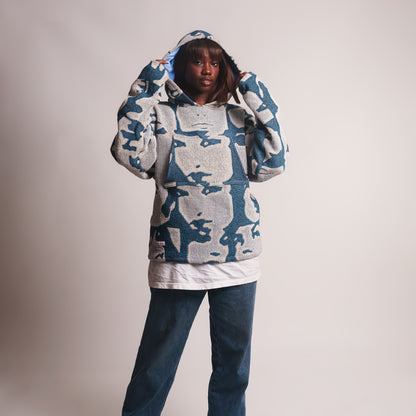 In Crowd Tapestry Hoodie [Blue]