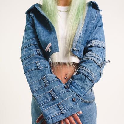 Denim Waistband Jacket