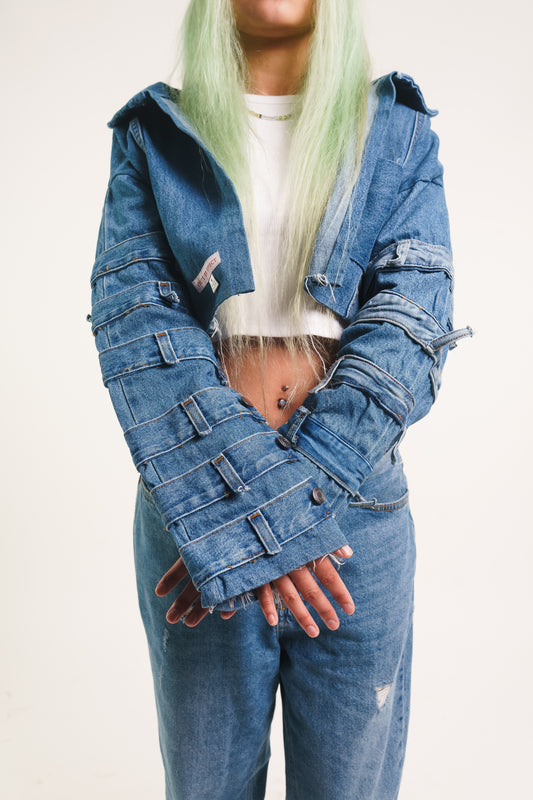 Denim Waistband Jacket