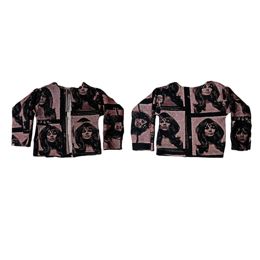 Faces Tapestry Cardigan