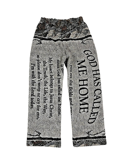 God Called Me Home Tapestry Pants